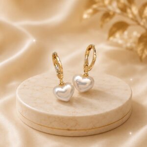 Aretes Corazón de Perla